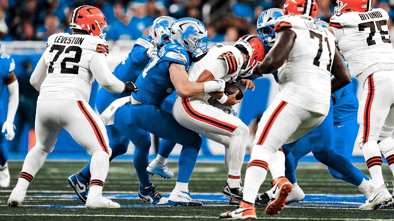 The defense establishes the tone for the victory of Detroit Lions about the Cleveland Browns