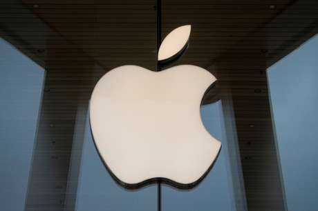 Logotipo da Apple.  10/23/2020.  Photograph: Brendan McDermid/Reuters