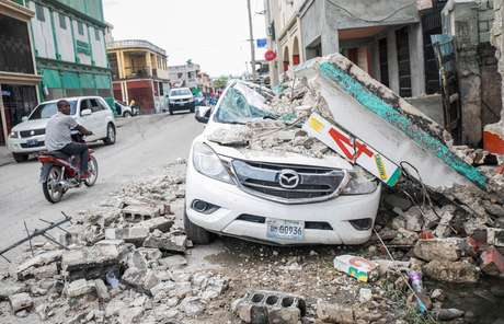 Devastation in Les Caye, Haiti 