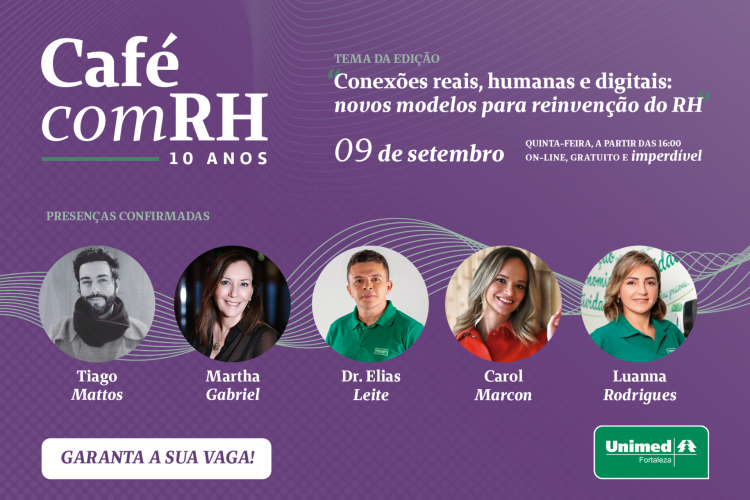 Unimed Fortaleza is promoting a free online event for entrepreneurs, managers and HR professionals