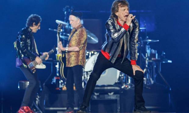 The Rolling Stones resume tour with US drummer Steve Jordan after the death of Charlie Watts, the original line-up at Dom in the Center Stadium in the US