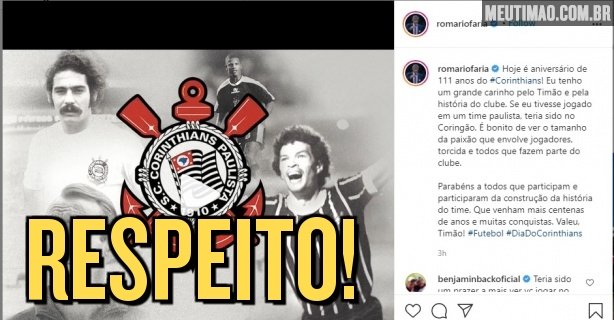 Romero shows affection for Corinthians and says it is 'nice to see the extent of the club's passion'