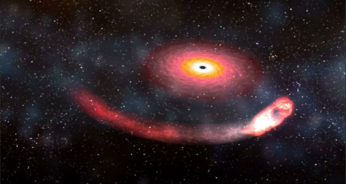 The black hole 'devours' a star and produces a rare and fleeting phenomenon (photo)
