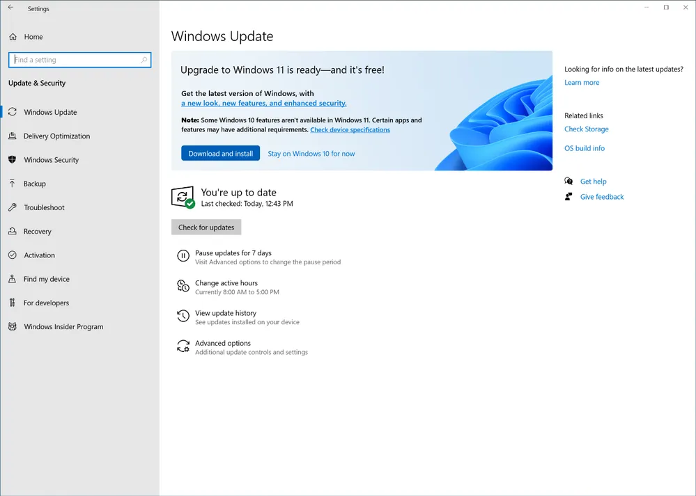 Windows 11 update logo on Windows Update.  (Source: The Verge / Reproduction)