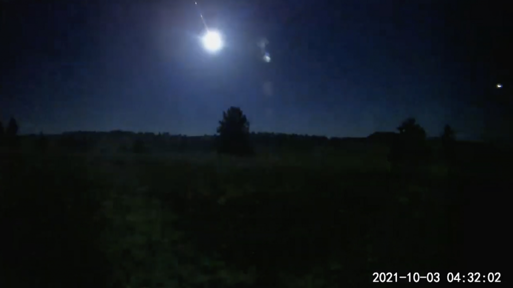Another "fireball" meteorite is found in the United States;  Watch the video