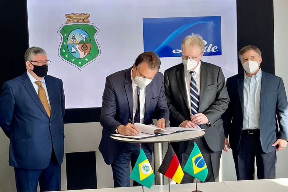 Ceará signs an agreement with a German company to produce green hydrogen in Pecém - Negócios