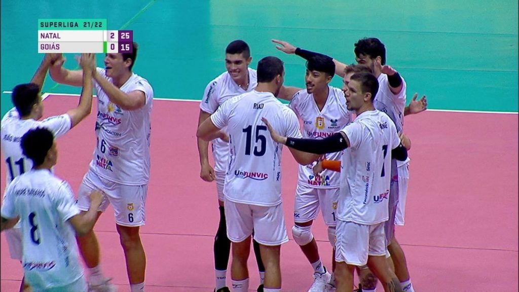 Natal shows his strength and debuts by defeating Goiás in the Men's Superliga |  volleyball