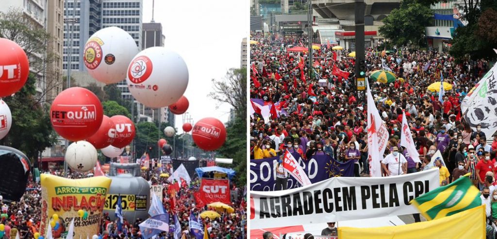 Organizers said the "Out Bolsonaro" works gathered 700,000 people in 304 cities