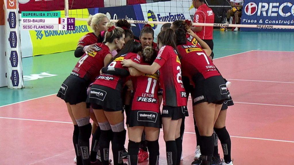 Sesi-Bauru overturns Sesc-Flamengo and makes his debut with victory in the Women's Superliga |  volleyball
