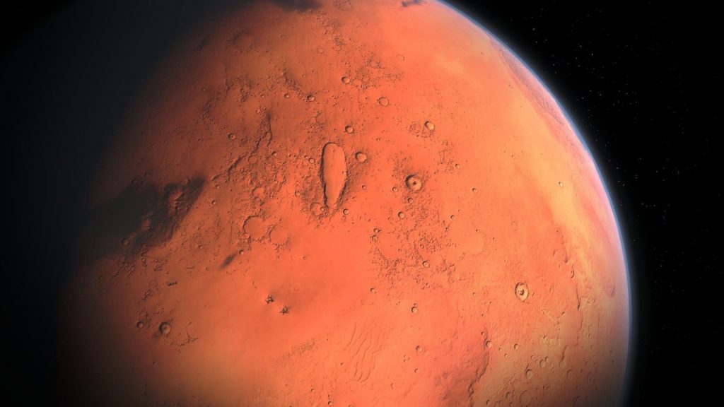 This may be the origin of the meteorite crater that came from Mars