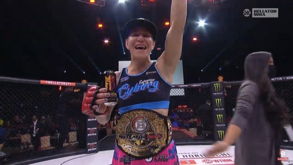 Chris Cyborg knocks out the opponent in 92 seconds and retains the Bellator belt |  Fight
