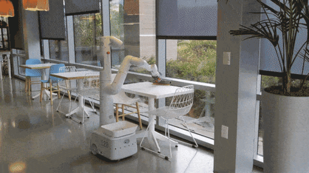 Google is testing robots that clean offices and organize chairs in offices |  cooperation