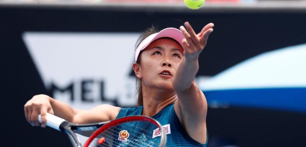 In a video conference with the President of the International Olympic Committee, the Chinese tennis player said she is fine