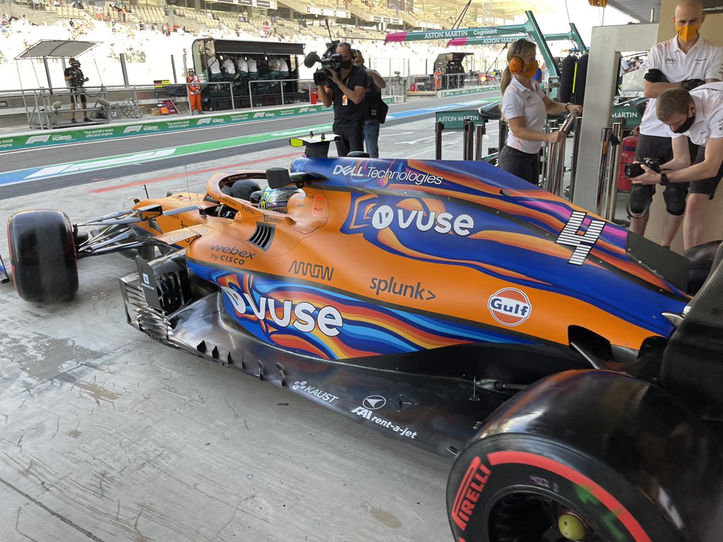 Lando Norris;  McLaren.  F1;  Formula 1;  Abu Dhabi GP;