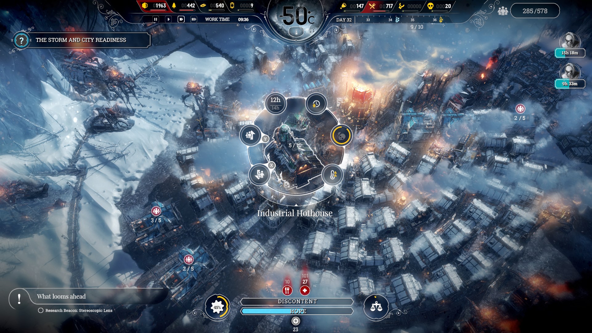 Do and everything (even) for humanity to live in Frostpunk