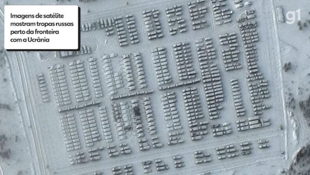 Imagens de satélite mostram tropas russas perto da fronteira com a Ucrânia;  Veja VÍDEO |  Mundo
