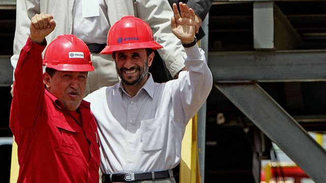 Hugo Chavez and Mahmoud Ahmadinejad