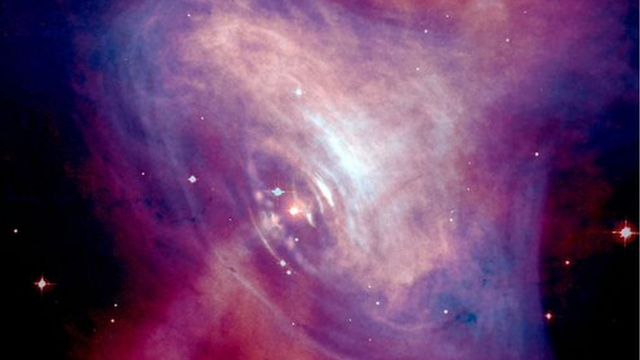 Imagem de uma estrela de nêutron