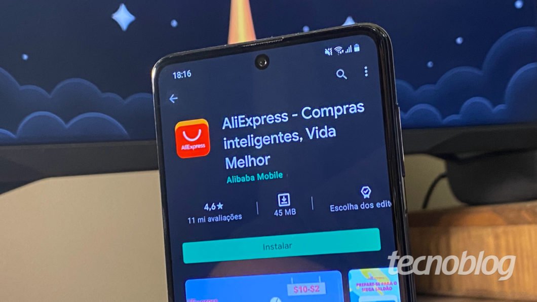 AliExpress application for Android, Alibaba Group site (Image: André Fogaça / Tecnoblog)