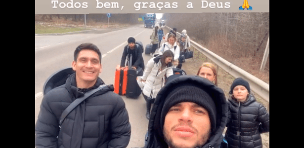 Brazilians from the Ukrainian national team arrived at the Polish border on foot