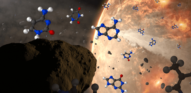 Did life come from space?  Three meteorites contain all DNA bases