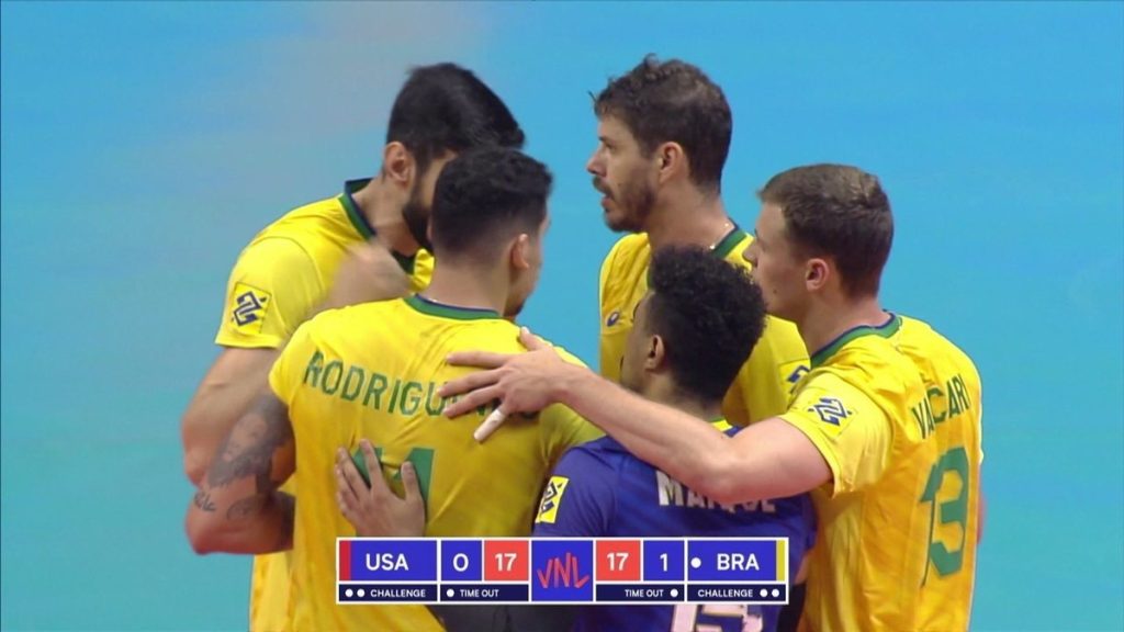 Brazil leaves the United States, but loses first in the league  Volleyball