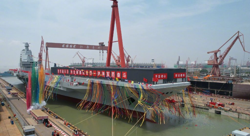 China launches its third "Fujian" aircraft carrier