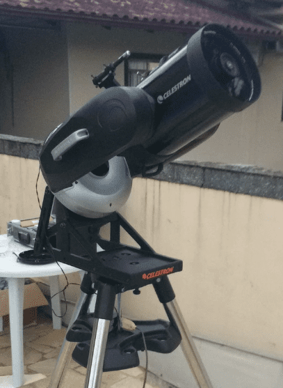 The second equipment that Bruno acquired to use in his observations of the stars, it was not very suitable for photographs - Bruno Araujo / personal archive / ND