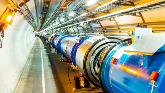 Tunnel containing part of the Large Hadron Collider