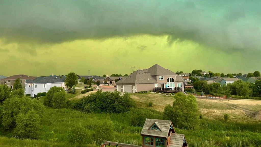 Green sky?!  Unusual storm scares US residents