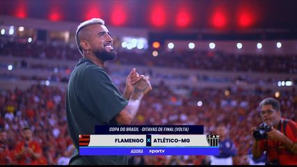 Arturo Vidal is in the Maracana for the match between Flamengo and Atlético MG