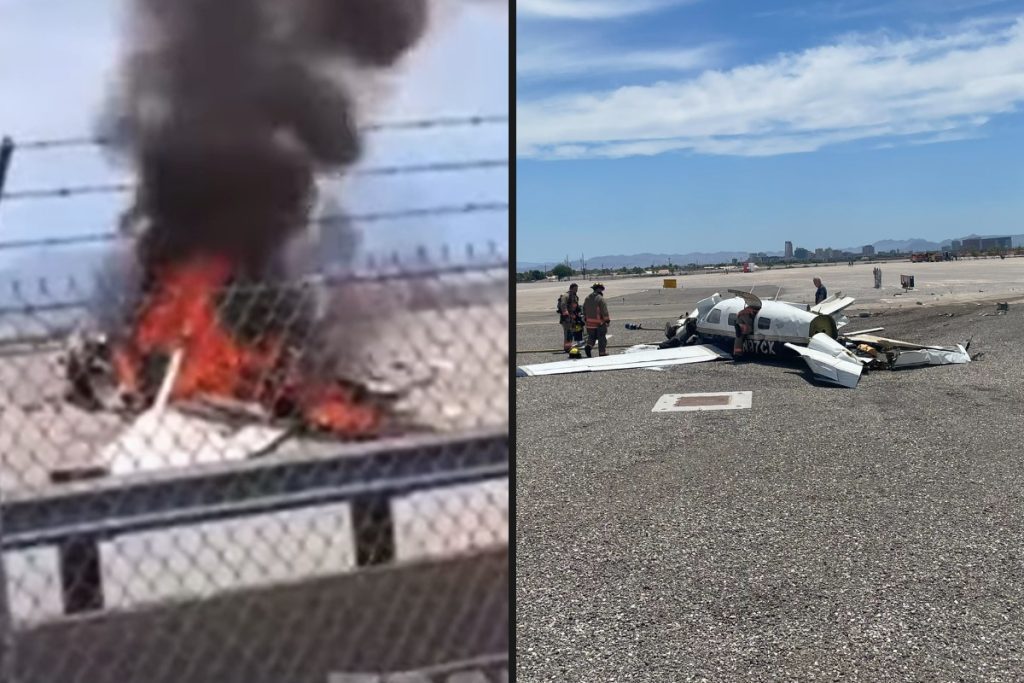 A plane crash in the air on Sunday killed everyone on board in both gear