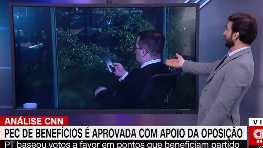 Evandro Cini was upset by the technical failure of CNN Novo Dia