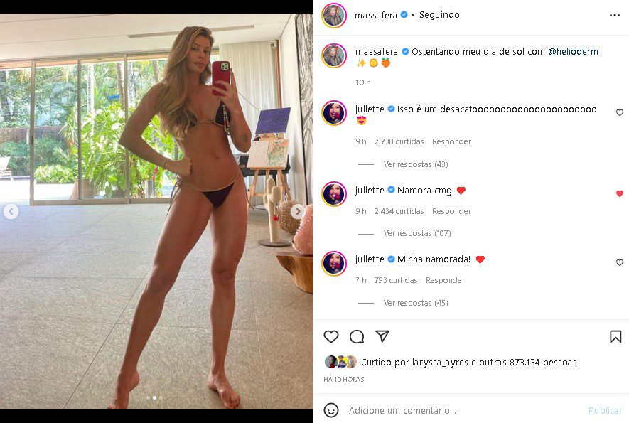 Grazie Masafira flaunted her body and won praise (Image: Instagram/Instagram)