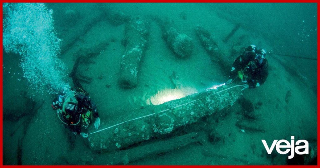 How was a shipwreck found in 1682