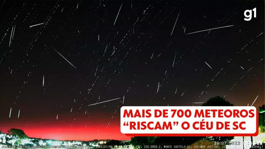 Images show more than 700 meteors "scratch" the SC sky in one night |  Santa Catarina