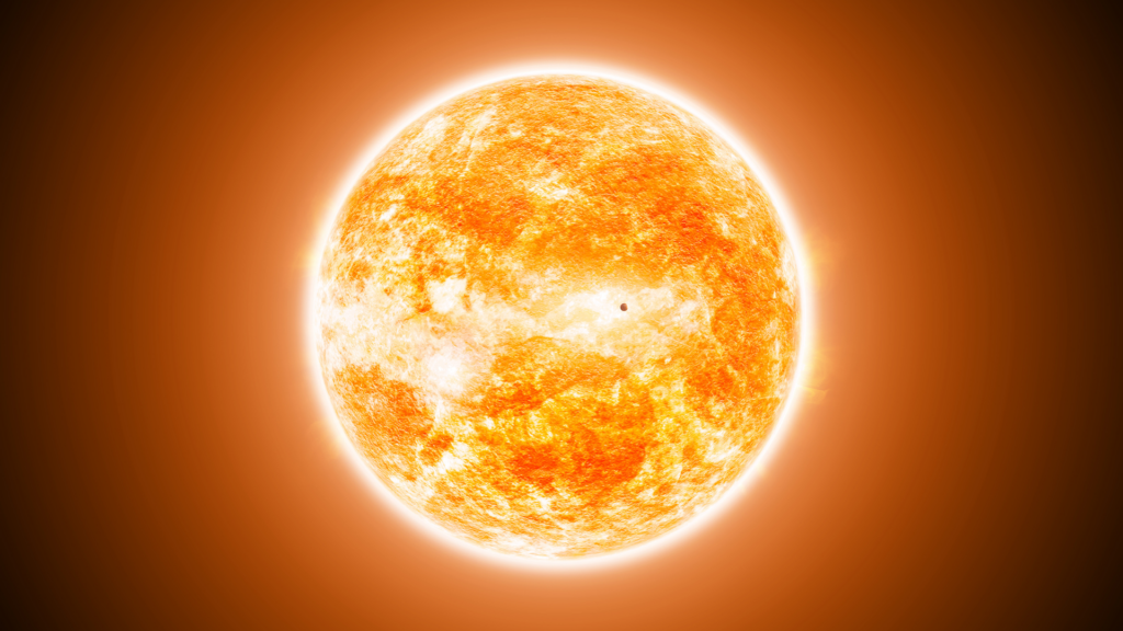 Sunspots are roughly three times the size of Earth in 24 hours