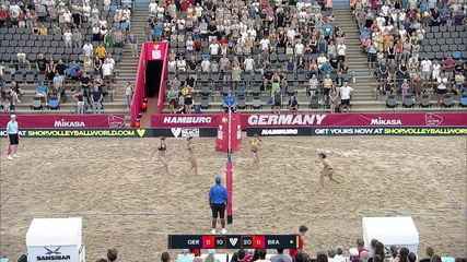 BEST MOMENTS: Germany 2 x 1 Brazil - Third place dispute - Beach Volleyball World Tour