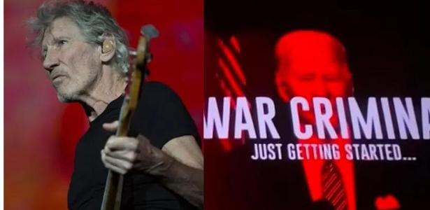 Roger Waters raises controversy by placing Biden on exhibit of criminals