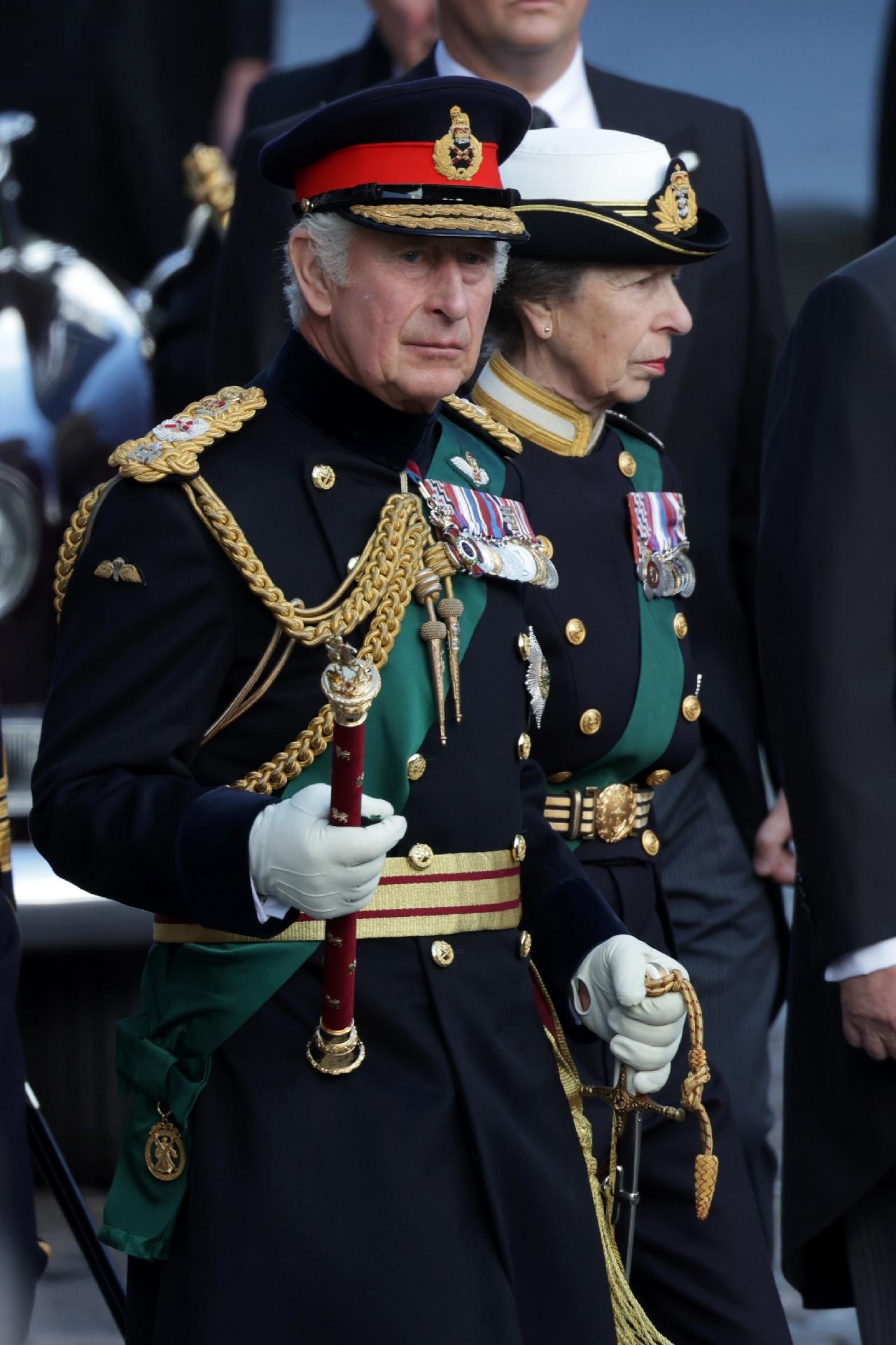 King Charles III accompanies the funeral procession of Queen Elizabeth II - Chris Jackson / Getty Images
