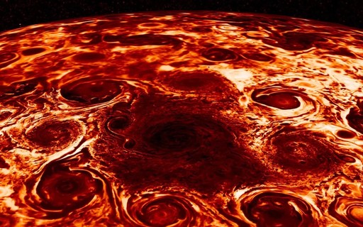 Hurricanes that form perfect polygons on Jupiter interest astronomers - Revista Galileu