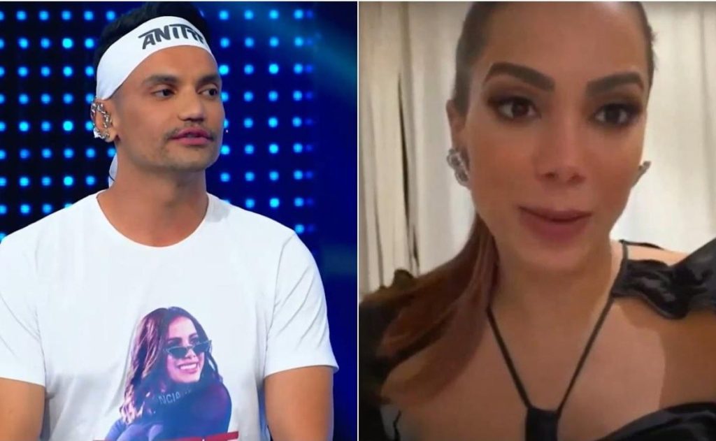 Anitta sends a gift and surprises a fan in "Domingão", but is frustrated at not appearing on stage: "Where is she?"