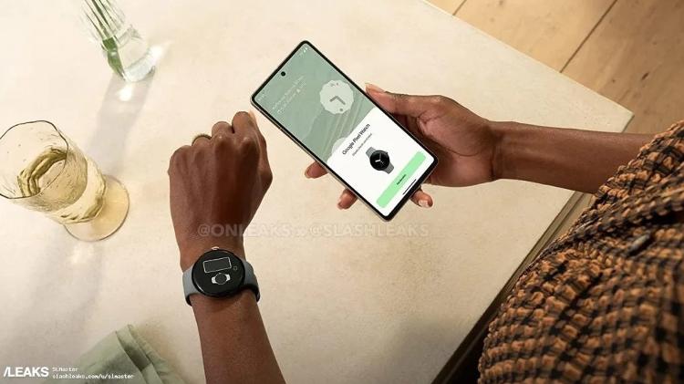 Leaked image (with watermark) of the Pixel Watch, Google's first smartwatch