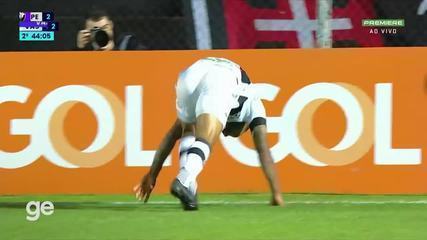 Be safe, Alex Teixeira!  The striker stumbles while celebrating the goal