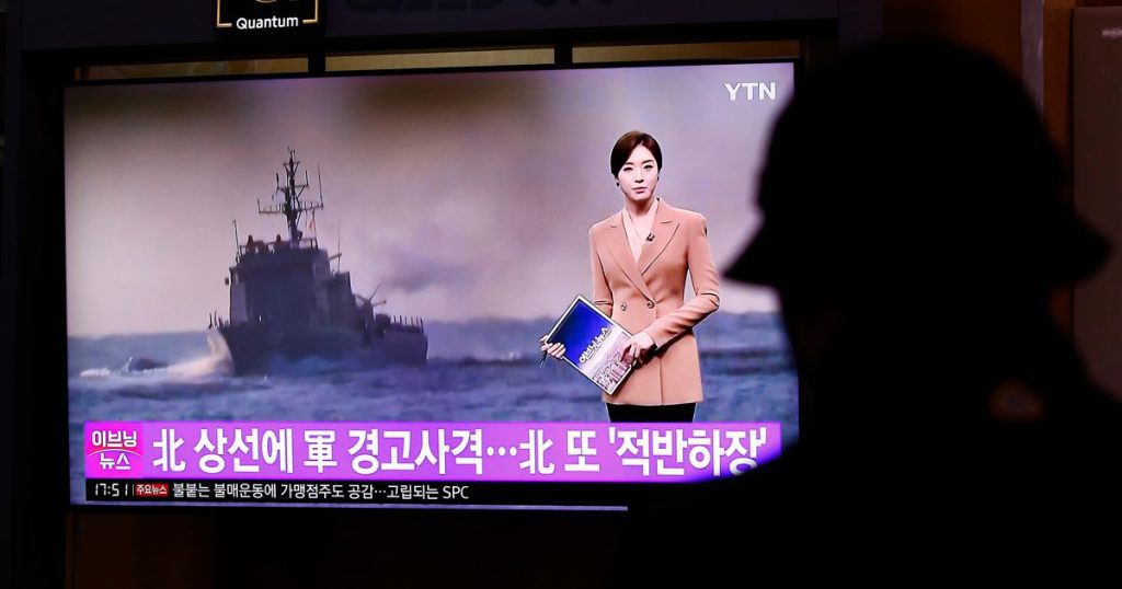 North Korea exchanges fire with South Korean ships at sea border