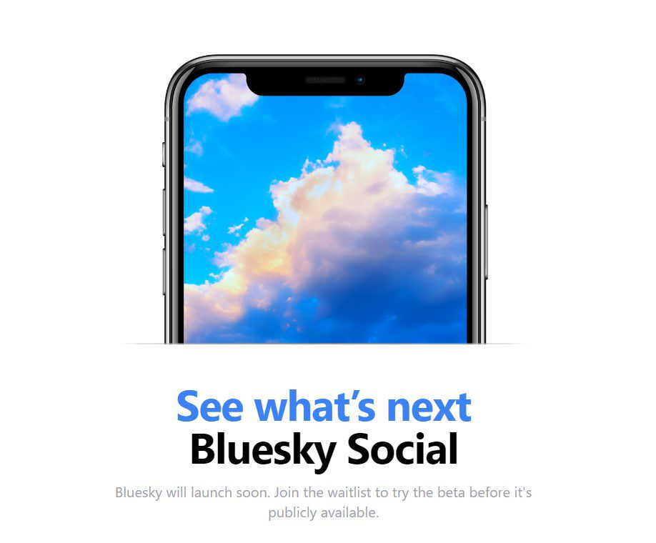 The Bluesky app is currently in the testing phase.