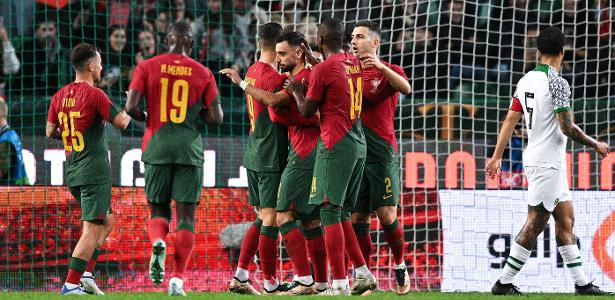 Portugal 4 x 0 Nigeria in an international friendly match before the World Cup