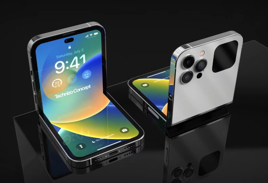 Foldable iPhone mockup created by YouTuber