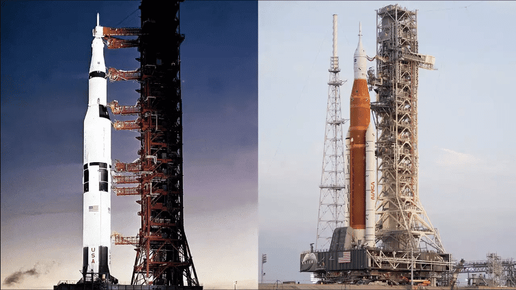 Saturn V and SLS rockets - NASA - NASA